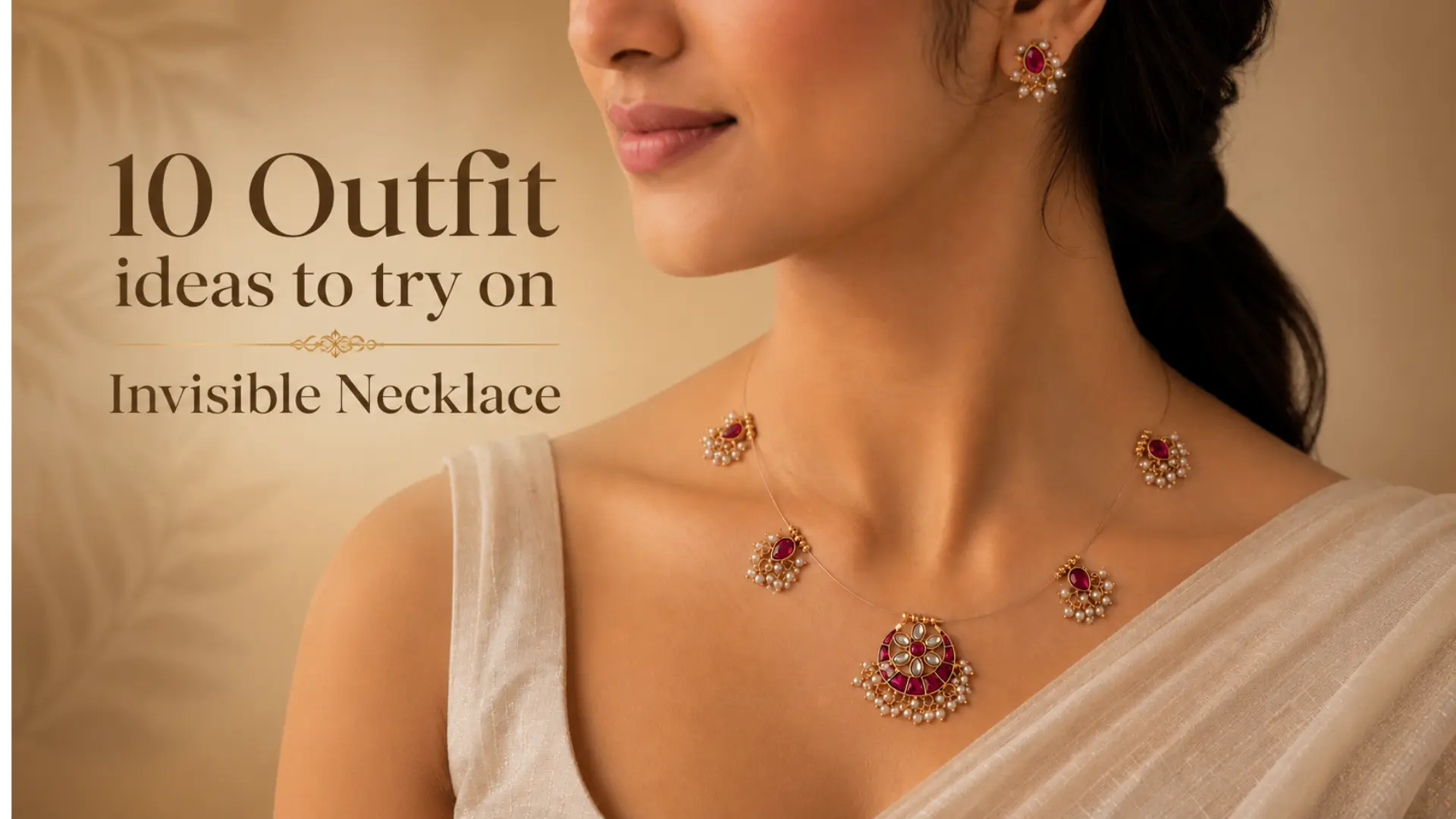 10 Outfit ideas to try on invisible necklace
